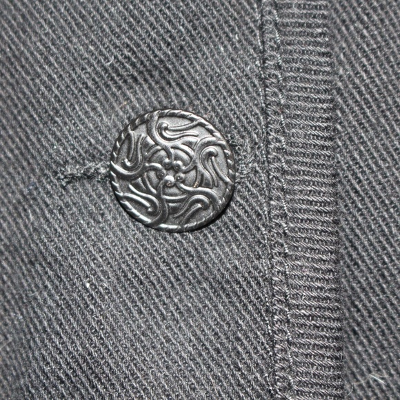 Chico's ,  Denim Dazzle Rowena  jacket black size 1 - Picture 6 of 9